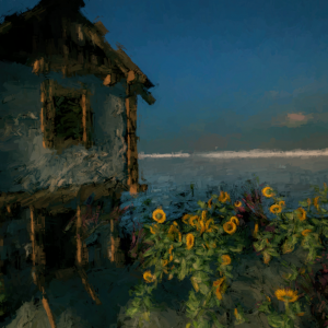 Sunflower Cottage Storm Horizon